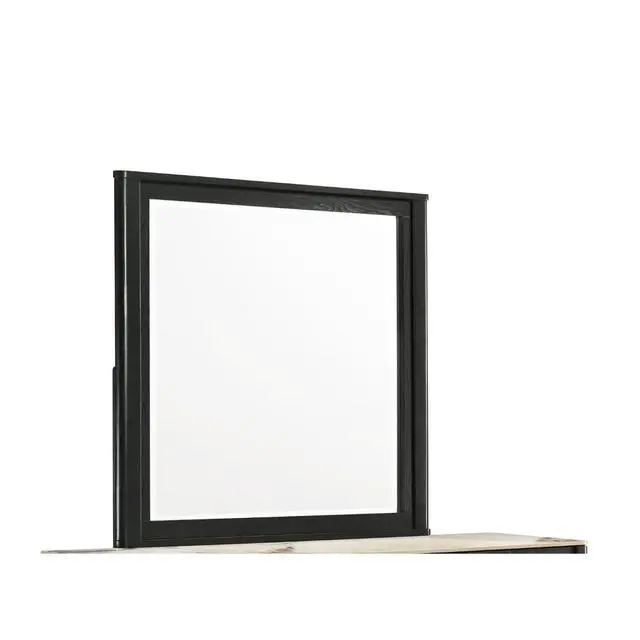 Alt view image 5 of 7 - Opel Modern Beveled Bedroom Mirror with Deep Frame Profile in Black (Includes Mirror Only - Dresser Not Included)