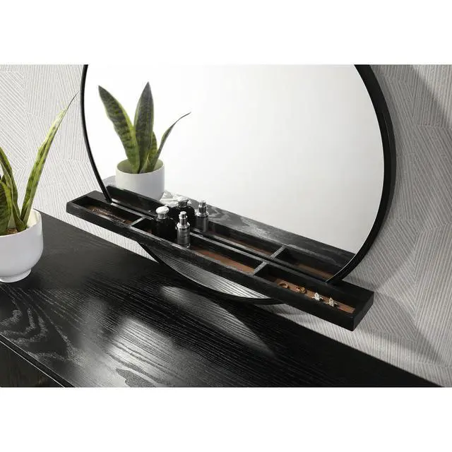 Alt view image 6 of 7 - Benson Black Dresser Mirror