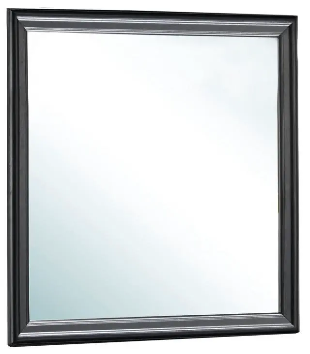 Alt view image 4 of 5 - Elegant Traditional Black Wall Mirror