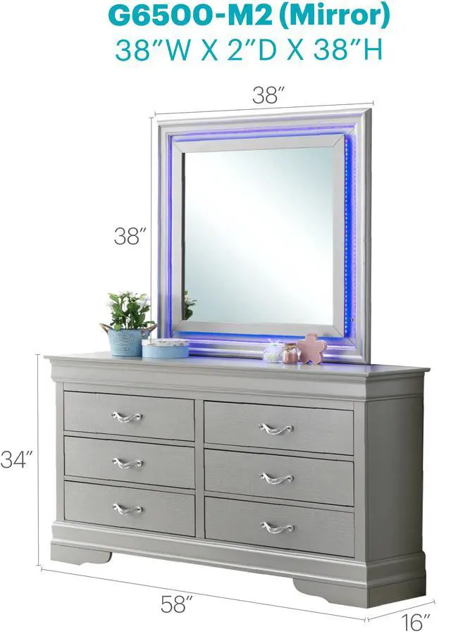 Alt view image 6 of 6 - Mirror2 , Silver Champagne