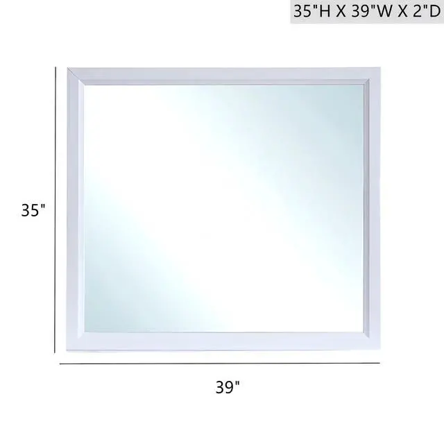 Alt view image 3 of 5 - Glasgow G04390-M Mirror , White