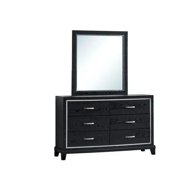 Alt view image 5 of 6 - Livingston G02850-M Frame Mirror Black