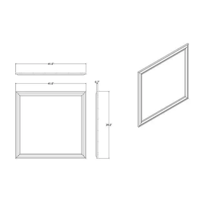 Alt view image 3 of 5 - Adelaide Grey Black Mirror