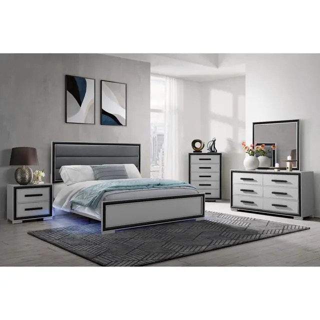 Alt view image 2 of 5 - Adelaide Grey Black Mirror