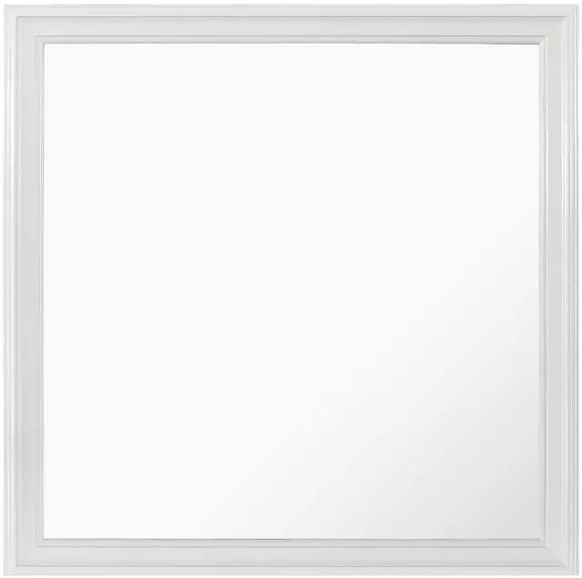 Main image of SHAKER METALLIC WHITE MIRROR