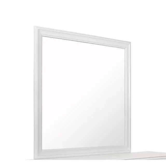 Alt view image 4 of 5 - SHAKER METALLIC WHITE MIRROR