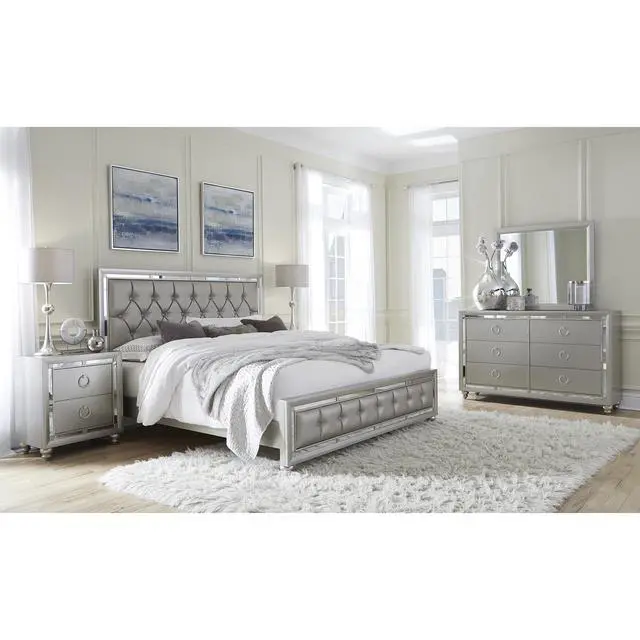 Alt view image 2 of 5 - Chloe Gemstone Silver Mirror