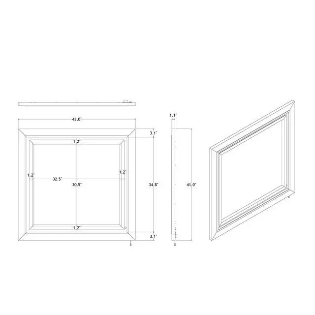 Alt view image 3 of 6 - SKYE WHITE MIRROR