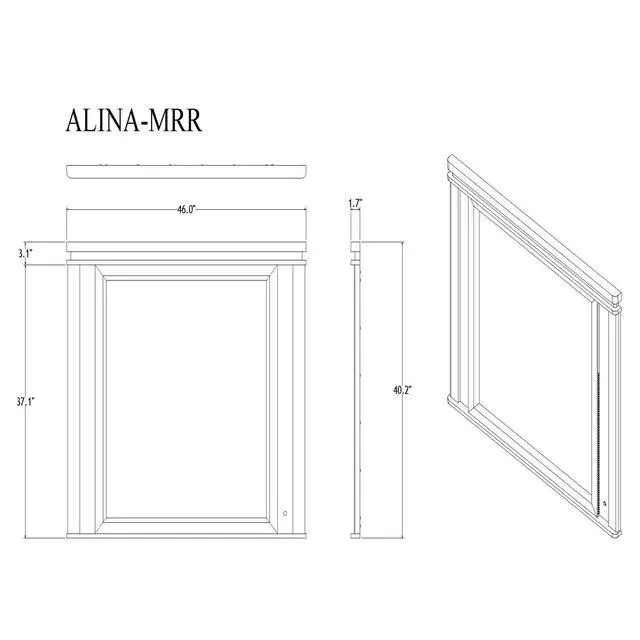 Alt view image 3 of 6 - ADALID WHITE MIRROR
