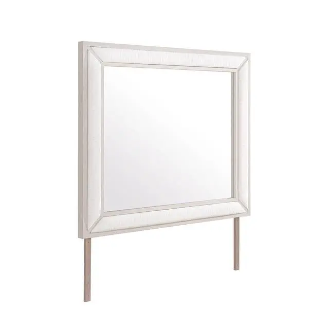 Alt view image 2 of 7 - Ciara Beige Upholstered Mirror