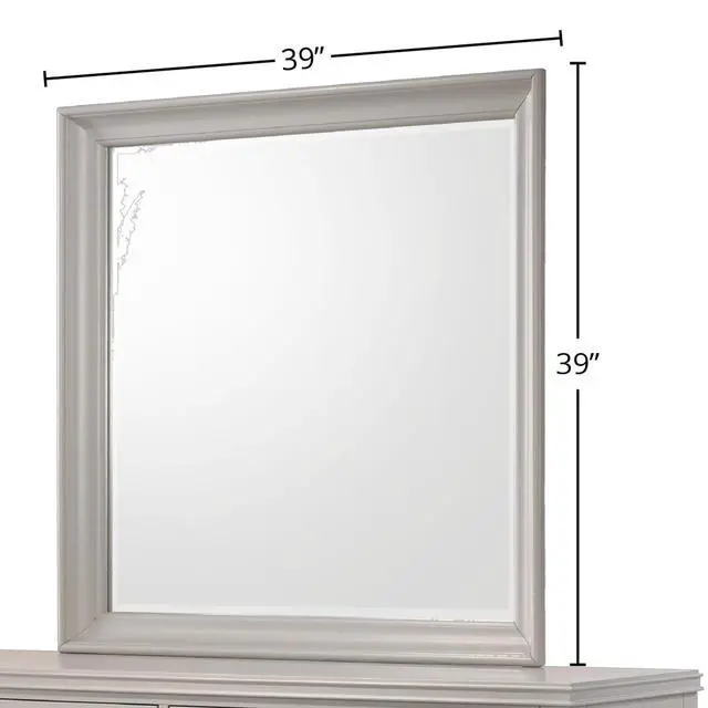Alt view image 4 of 6 - Gray Square Mirror
