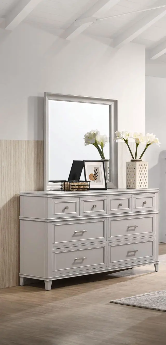 Main image of Gray Square Mirror