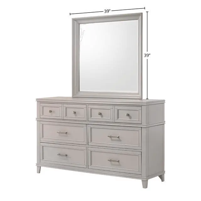 Alt view image 5 of 6 - Gray Square Mirror