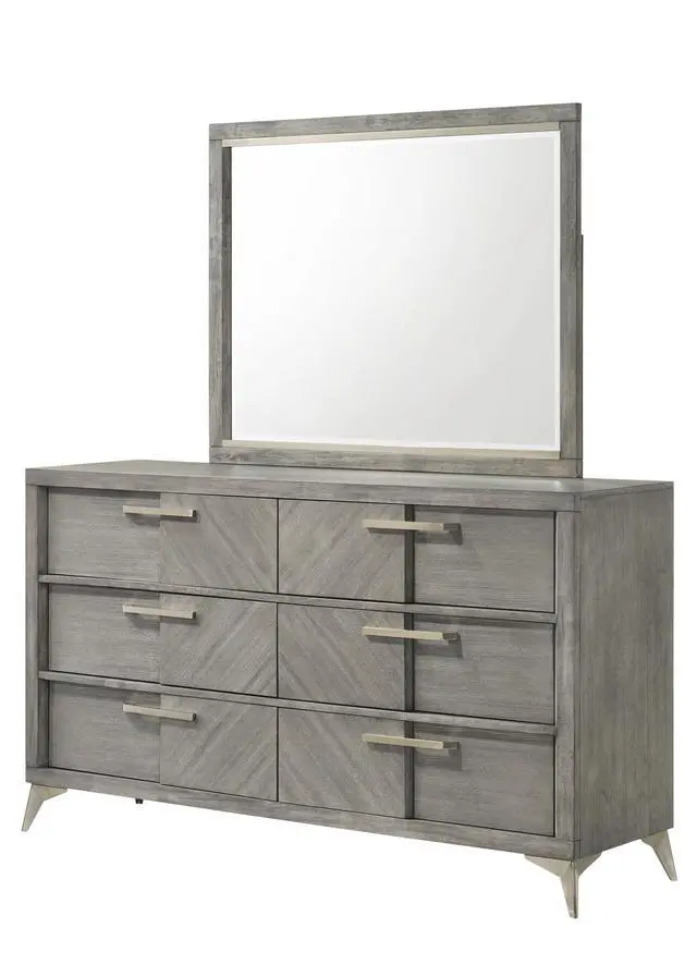 Alt view image 3 of 5 - Gray Landscape Mirror