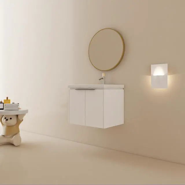 Alt view image 2 of 7 - 24 Inch Soft Close Doors Bathroom Vanity With Sink, Suitable For Small Bathroom