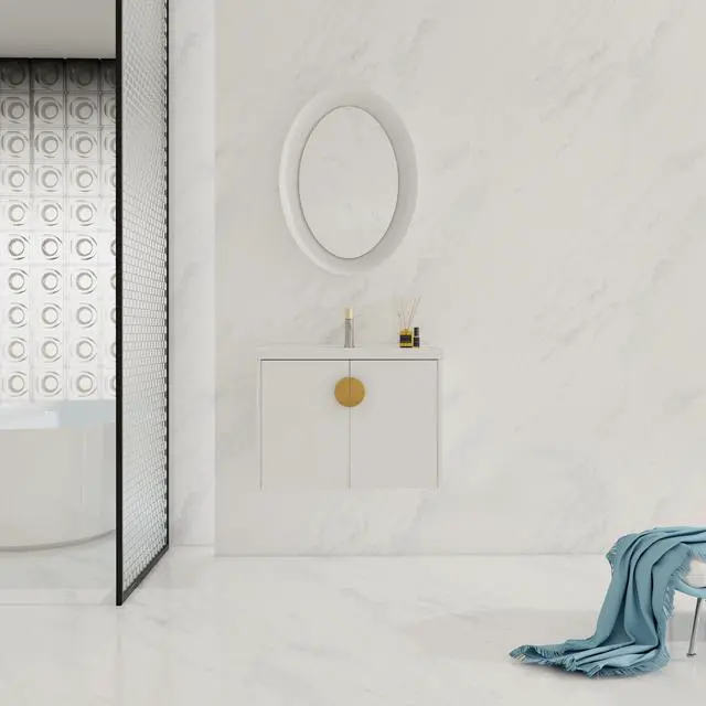 Alt view image 2 of 7 - 28 Inch Soft Close Doors Bathroom Vanity With Sink, For Small Bathroom (KD-Packing)