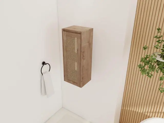 Alt view image 6 of 7 - 12" Bathroom Side Cabinet,Soft Close Doors,Float Mounting Design,(KD-Packing)