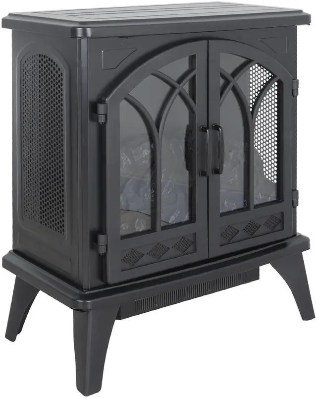 Main image of 24 Inch 3D Flame Electric Infrared Quartz Fireplace Stove With Remote Control