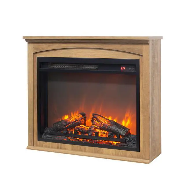 Alt view image 3 of 7 - 28 Inch Tv Media Entertainment Center With Electric Fireplace