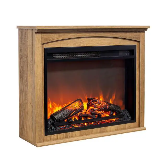 Alt view image 2 of 7 - 28 Inch Tv Media Entertainment Center With Electric Fireplace