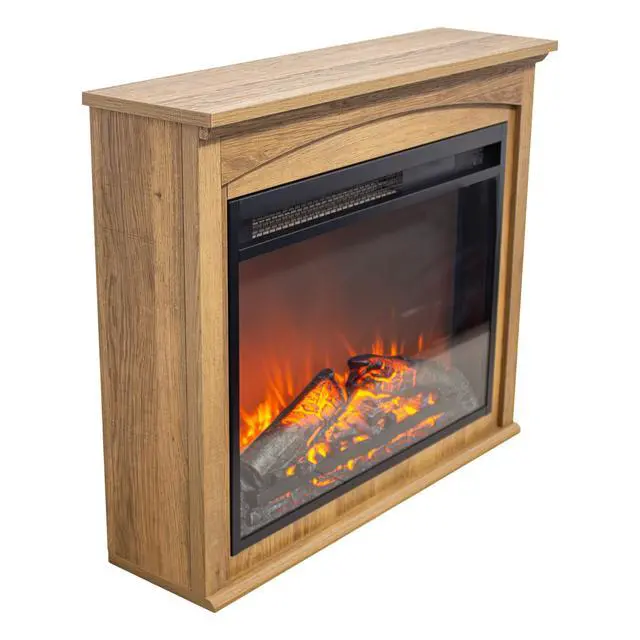 Alt view image 5 of 7 - 28 Inch Tv Media Entertainment Center With Electric Fireplace