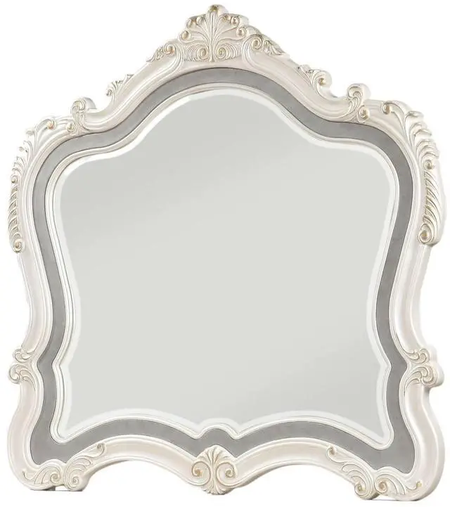 Main image of Chantelle Pearl White Finish Mirror