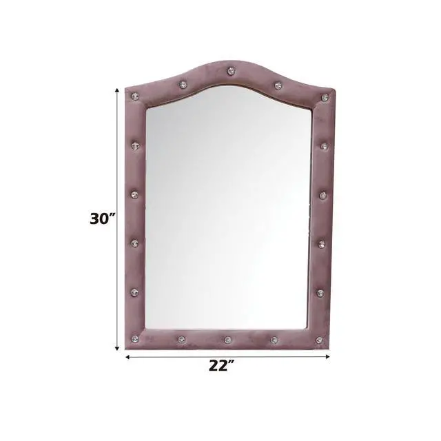 Alt view image 2 of 5 - Reggie Pink Fabric Mirror