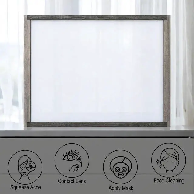 Alt view image 4 of 4 - Jehoram Gray Finish Mirror