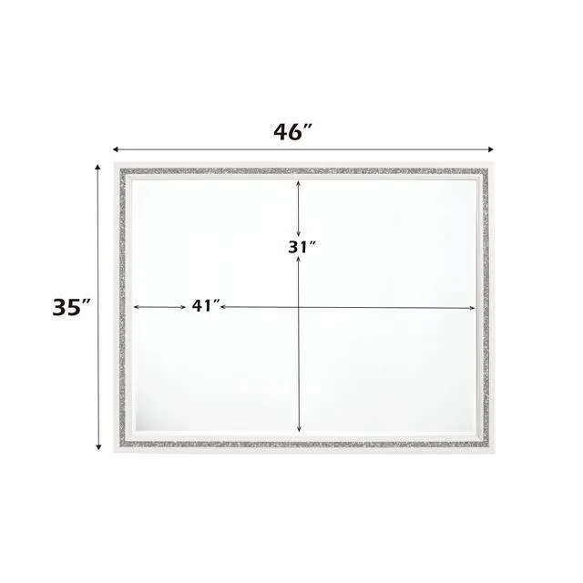 Alt view image 5 of 5 - Haiden White Finish Mirror