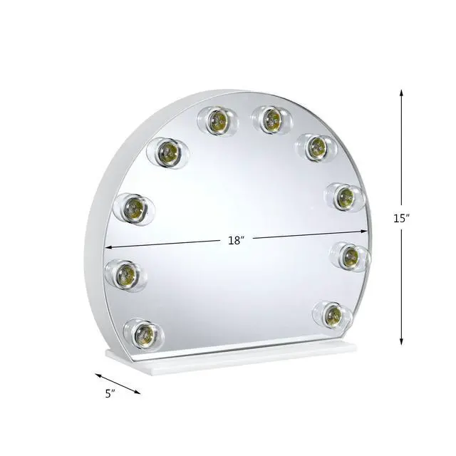 Alt view image 2 of 6 - White Finish Accent Mirror