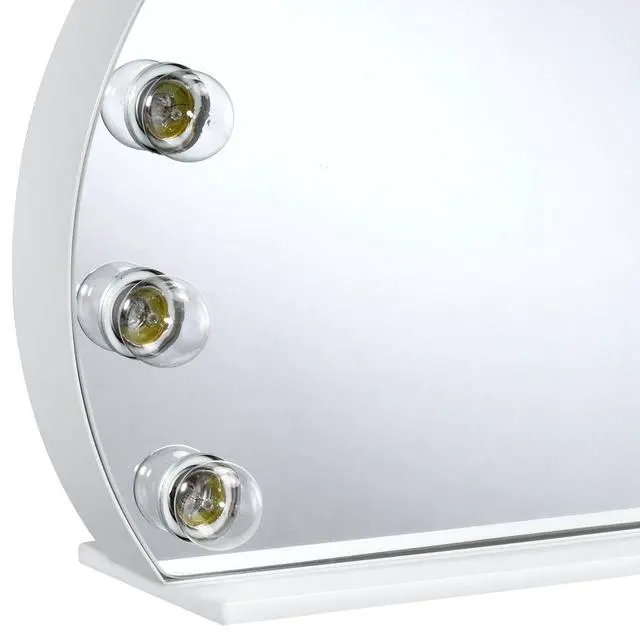 Alt view image 5 of 6 - White Finish Accent Mirror