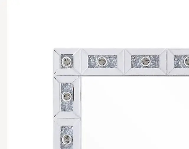 Alt view image 2 of 5 - Noralie Mirrored & Faux Diamonds Accent Mirror (Assembled)