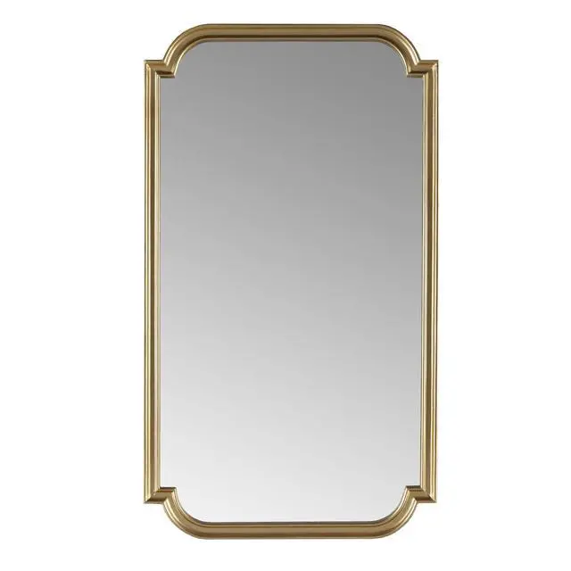 Alt view image 3 of 7 - Gold Scalloped Wood Wall Mirror