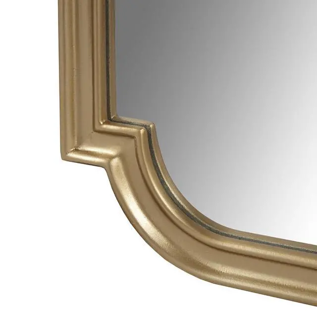 Alt view image 4 of 7 - Gold Scalloped Wood Wall Mirror
