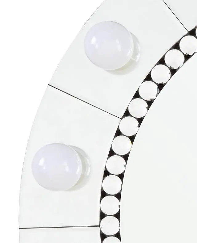 Alt view image 4 of 5 - Farai Glam Mirrored & Faux Crystal Diamonds Wall Décor Mirror