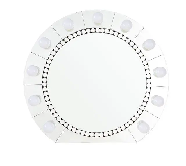 Alt view image 5 of 5 - Farai Glam Mirrored & Faux Crystal Diamonds Wall Décor Mirror