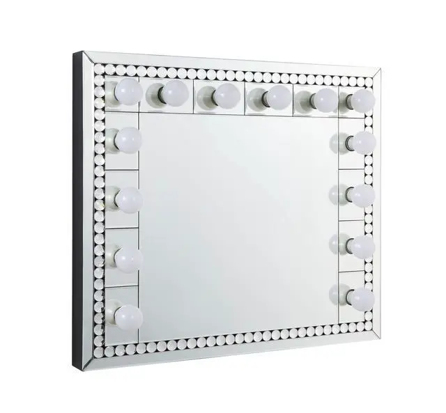 Alt view image 3 of 7 - Farai Mirrored & Faux Crystal Diamonds Accent Mirror
