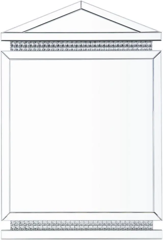 Main image of Lotus Mirrored, Faux Ice Cube Crystals Accent Mirror