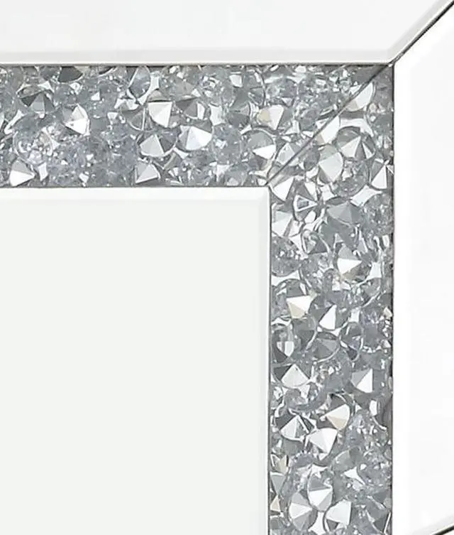 Alt view image 6 of 6 - Noralie Mirrored & Faux Diamonds Accent Mirror (Assembled)