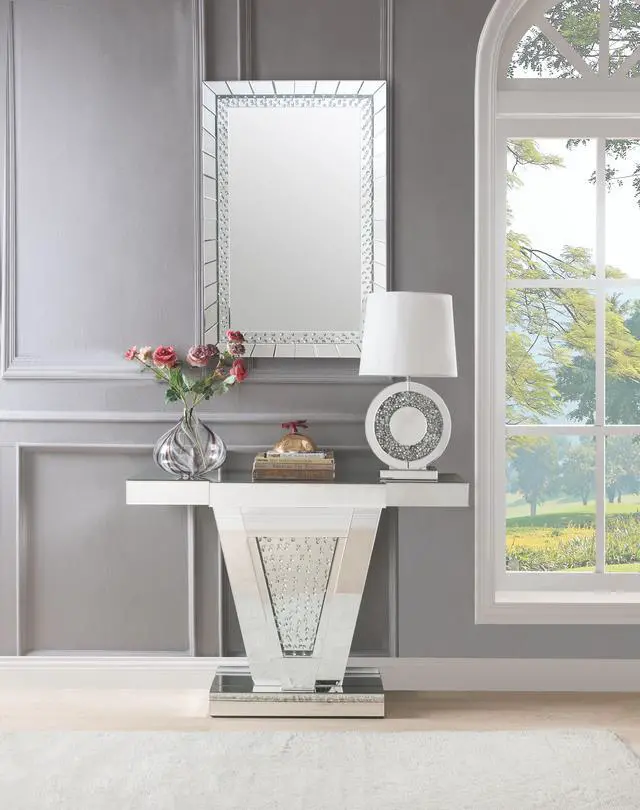 Alt view image 2 of 7 - Nysa Mirrored & Faux Crystals Accent Mirror