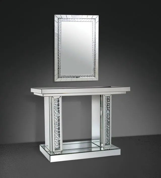 Alt view image 6 of 7 - Nysa Mirrored & Faux Crystals Accent Mirror