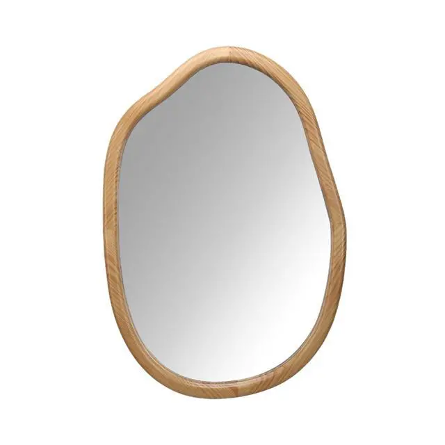 Alt view image 6 of 7 - Irregular Wall Mirror Decorative, Asymmetrical Mirror for Wall Decor, Wavy Accent Mirrors for Living Room Bathroom Bedroom Entryway, Abstract Irregular Shape Curvy Mirror, 32"x22"
