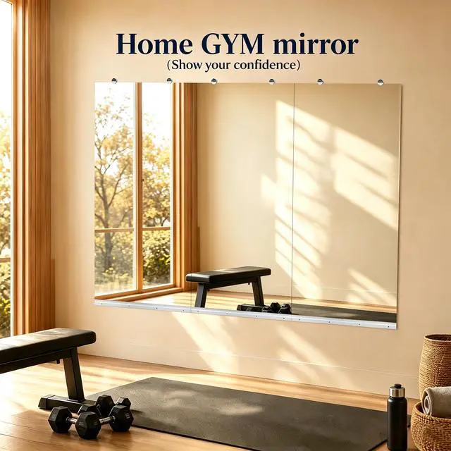 Alt view image 2 of 7 - GYM MIRROR 24X48 INCH -3pcs