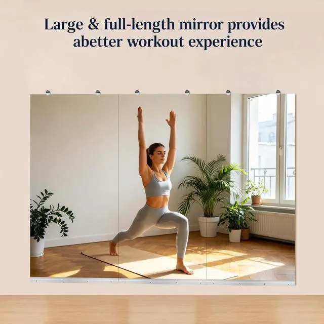 Alt view image 5 of 7 - GYM MIRROR 24X48 INCH -3pcs