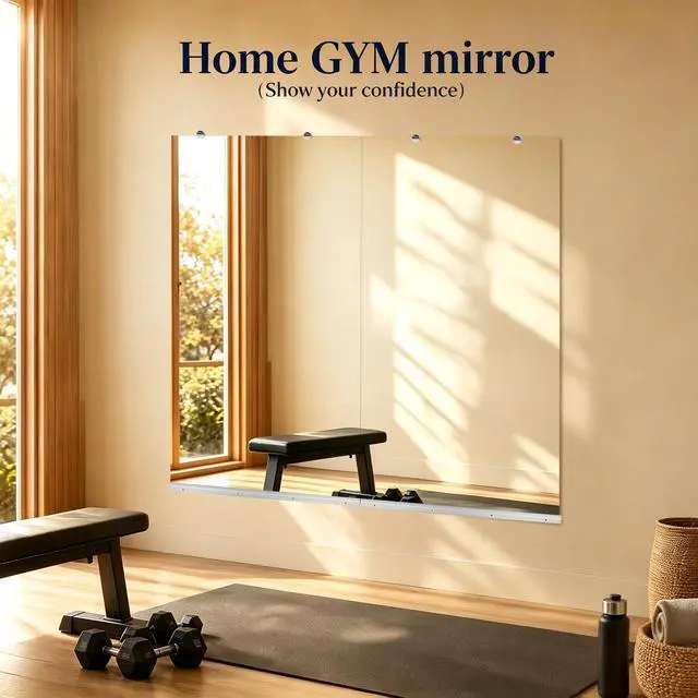 Alt view image 2 of 7 - GYM MIRROR 30X48 INCH -2pcs