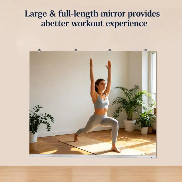 Alt view image 5 of 7 - GYM MIRROR 30X48 INCH -2pcs