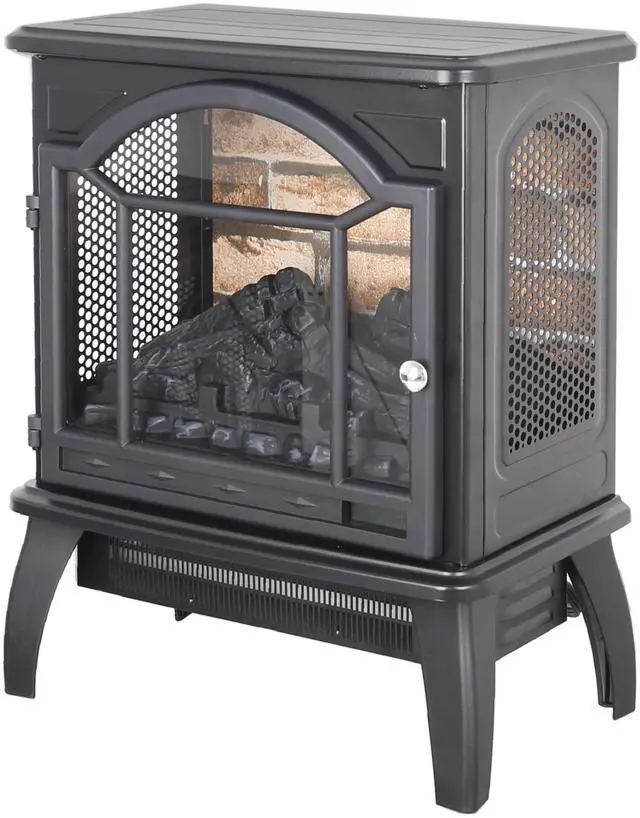 Main image of 18 Inch 3D Flame Electric Infrared Quartz Fireplace Stove With Remote Control