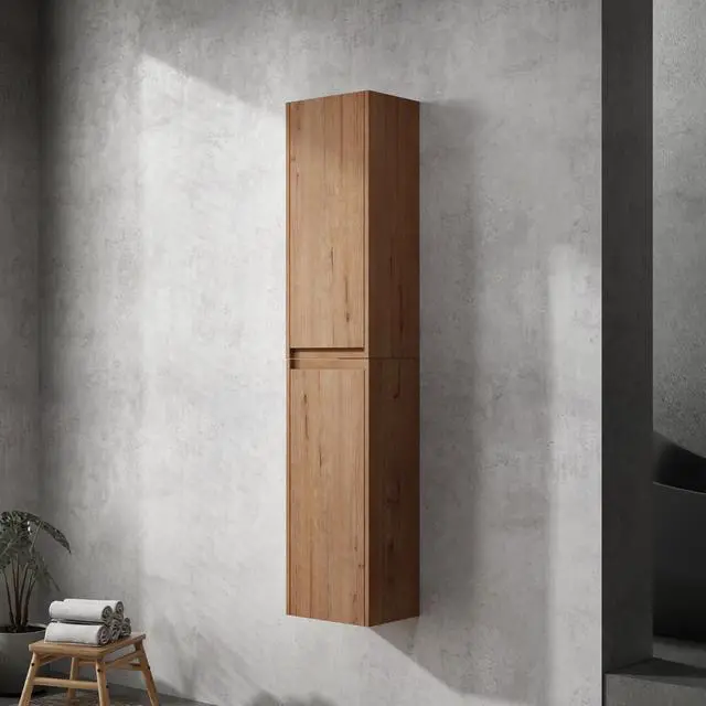 Alt view image 6 of 7 - 12" Bathroom Side Cabinet, 2-Soft Close Doors, Float Mounting Design, 12*2(KD-Packing)