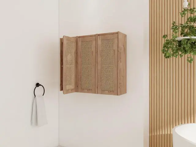 Alt view image 4 of 7 - 36" Bathroom Side Cabinet,Soft Close Doors,Float Mounting Design,(KD-Packing)