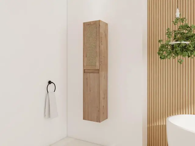 Alt view image 3 of 7 - 12" Bathroom Side Cabinet,Soft Close Doors,Float Mounting Design, 00512IMO-00112IMO (KD-Packing)